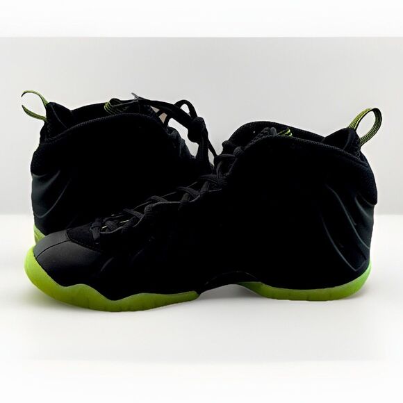 Nike Little Posite One GS Black Volt 6.5Y High Top Sneakers HF0977-001